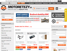 Tablet Screenshot of motoretezy.cz
